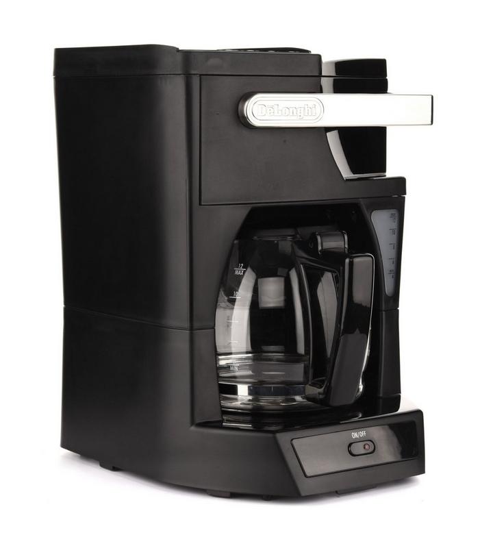DeLONGHI 10-Cup Frontal Access Coffee Maker, Black 