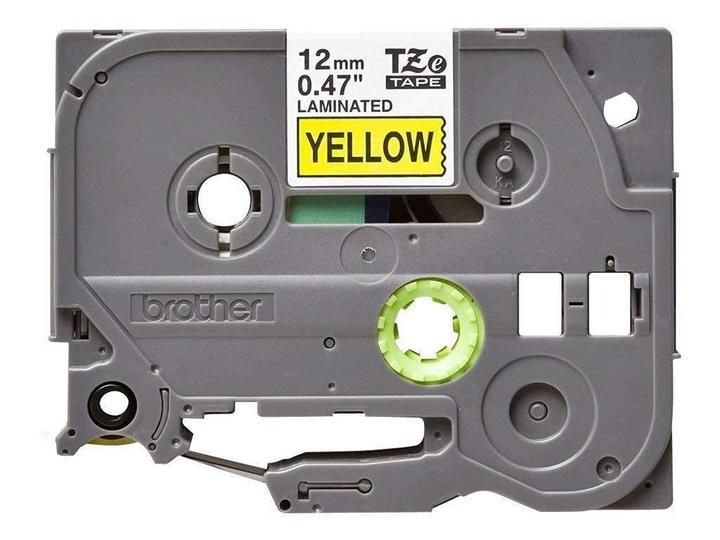 BROTHER TZe-631 Genuine Laminated Label Tape, 12mm, 8m, Yellow