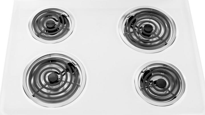 White Electric Countertop Range Spiral Coil Double Burners – R & B Import