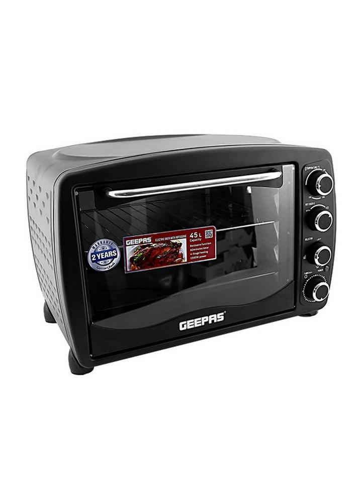 Geepas Electric Oven Toaster w/ Grill 42L 1500W Black