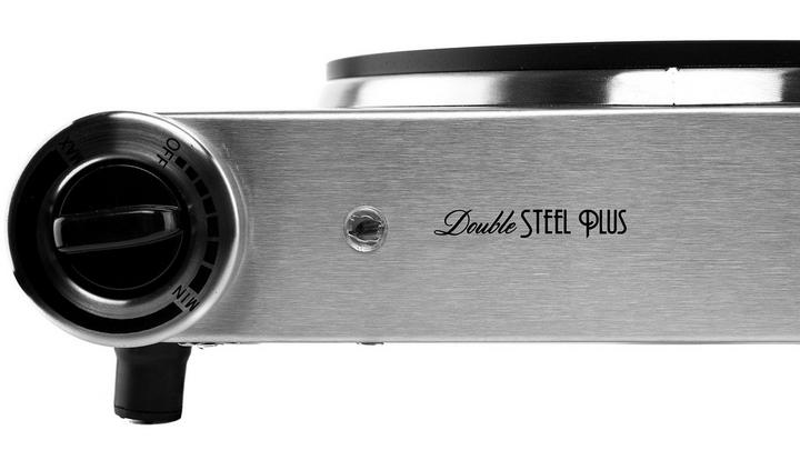 Palson, 2500 W, Double Steel Plus Electric Hob, Silver