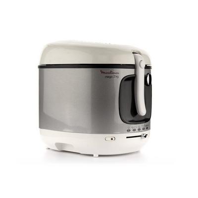 Moulinex Mega Xxl Electric Fryer 2100w 2kg Capacity White Silver Extra Saudi