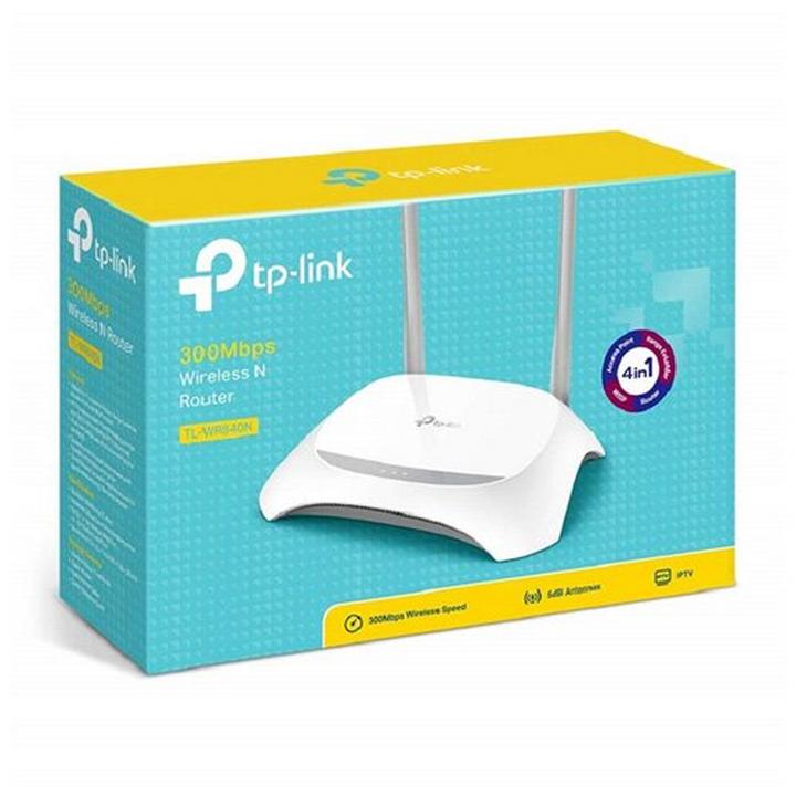 TP Link Wireless N Router 300 Mbps 2.4 GHz, 2 Antenna, 4 LAN Ports, 1 WAN Port