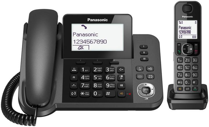 باناسونيك KX-TGF310UEM هاتف لاسلكي, اسود