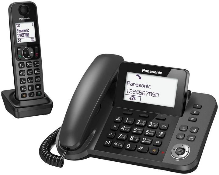 باناسونيك KX-TGF310UEM هاتف لاسلكي, اسود
