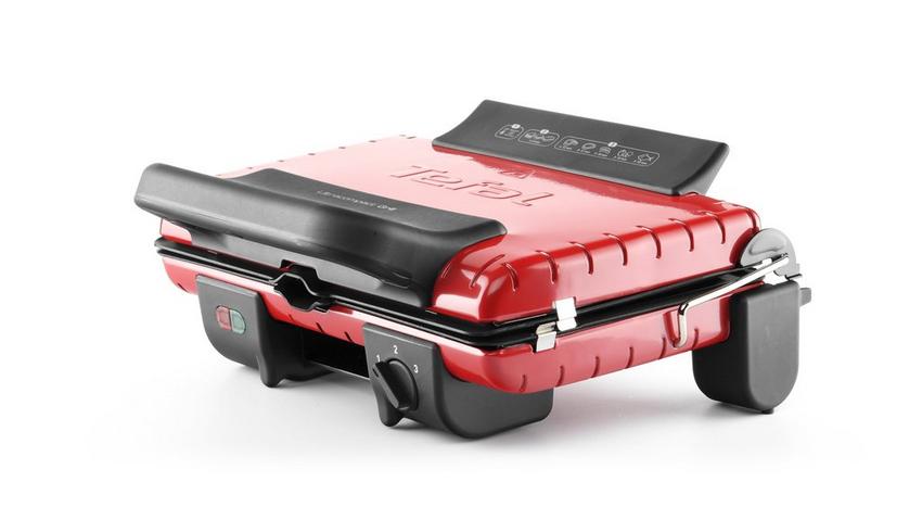 Tefal Ultra Compact Grill with Barbecue Burner and Adjustable Thermostat -  1700 Watt - Red - ميساكي Mesaky