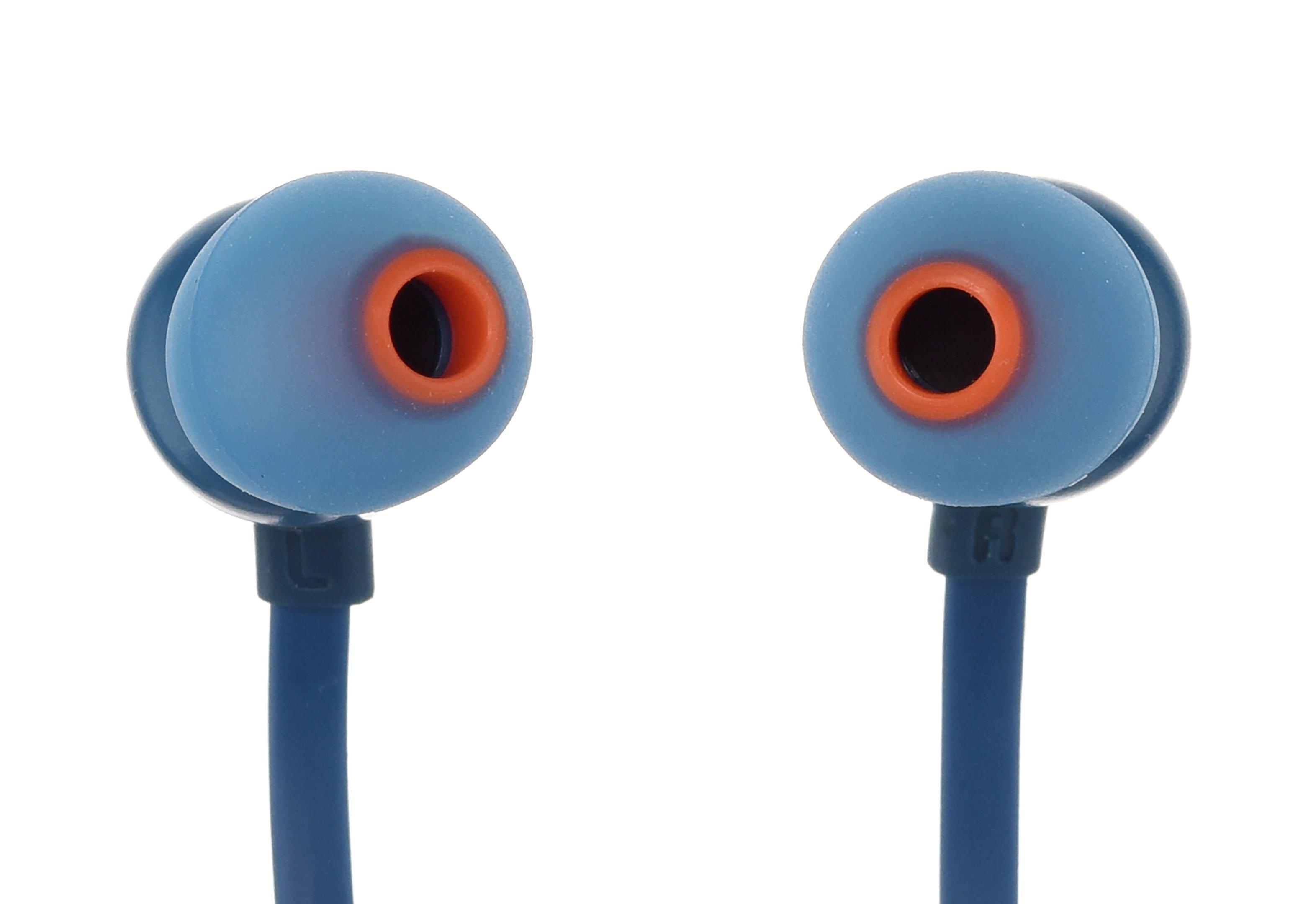 JBL T110 In-Ear Headphones (Blue) JBLT110BLUAM B&H Photo Video