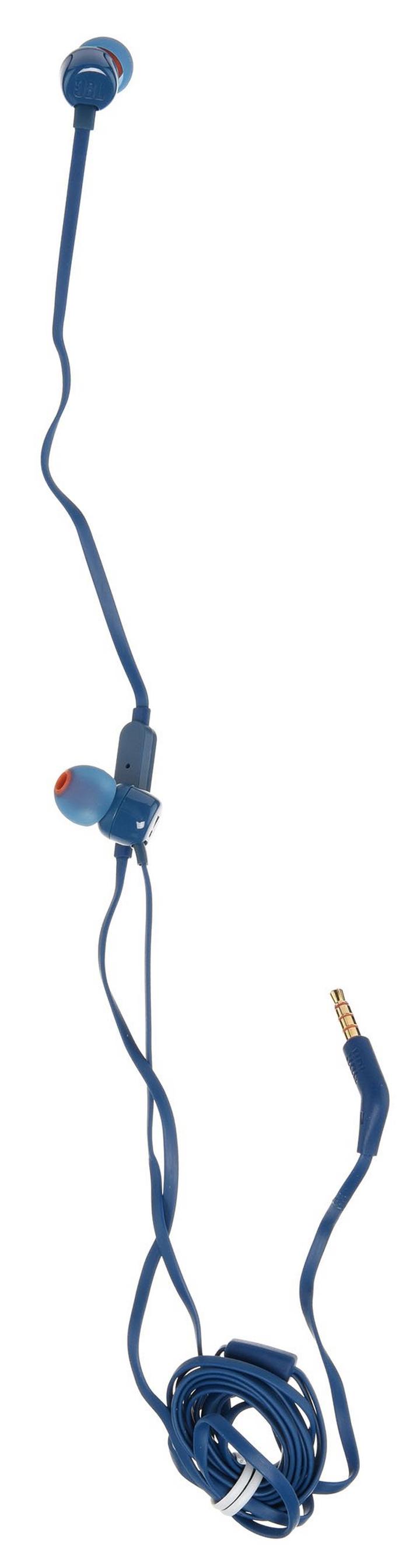 JBL T110 In-Ear Headphones (Blue) JBLT110BLUAM B&H Photo Video