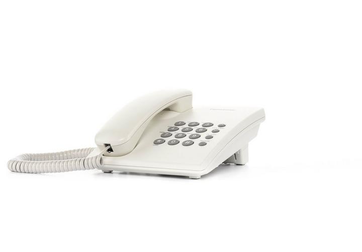 باناسونيك KX-TS500FXW هاتف سلكي، ابيض