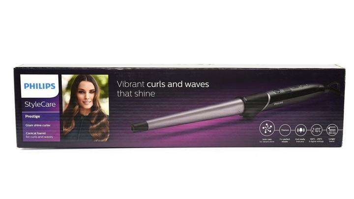 Philips StyleCare Glam Shine Curler Conical barrel Ionic care 9 digital settings eXtra Bahrain
