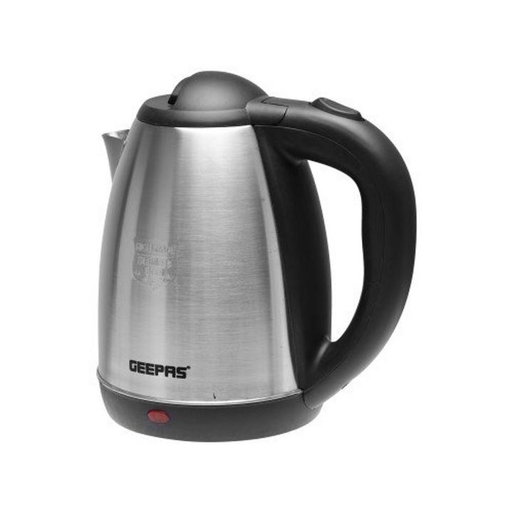 Geepas 1.8L Electric Jug Kettle 1800W Black/Stainless