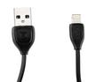 Remax Double Face 2in1 Data Charging Cable For Lightning & Micro Usb Black