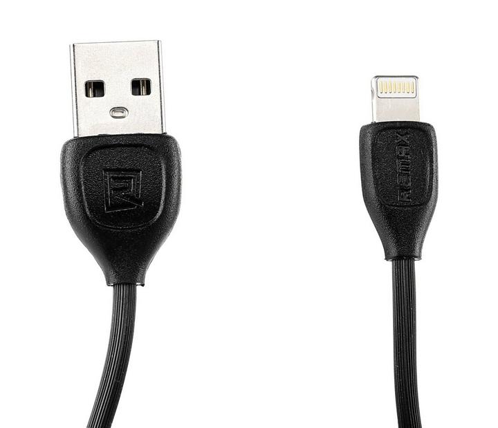 Remax Double Face 2in1 Data Charging Cable For Lightning & Micro Usb Black