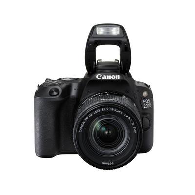 Canon Eos 200d Dslr 24 Megapixels 18 55dc Lens Wifi Bluetooth Black Extra Saudi