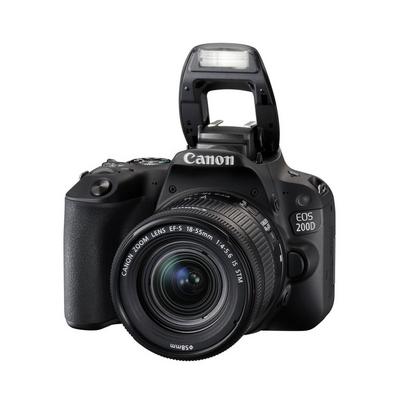 Canon Eos 200d Dslr 24 Megapixels 18 55dc Lens Wifi Bluetooth Black Extra Saudi