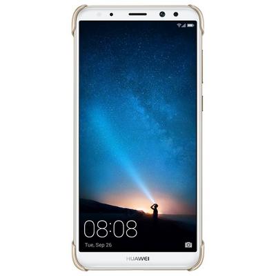 Huawei Mate 10 Lite Pc Pu Leather Case Gold Extra Saudi
