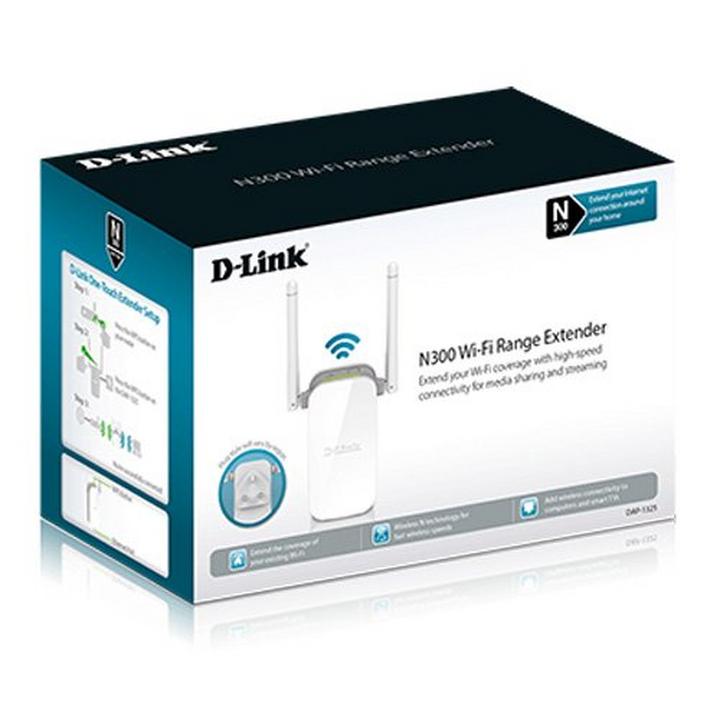 D-Link N300 Wi-Fi Range Extender White