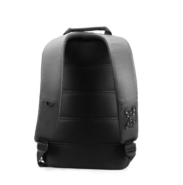 LAVVENTO Discovery Laptop Backpack Bag Black with Blue eXtra