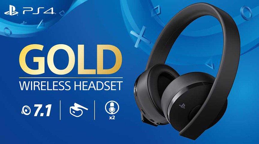 sony ps4 gold wireless 7.1 headset