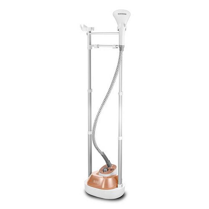 Black Plus Decker,Garment Steamer, 1785W, 2.0L, White/Gold.
