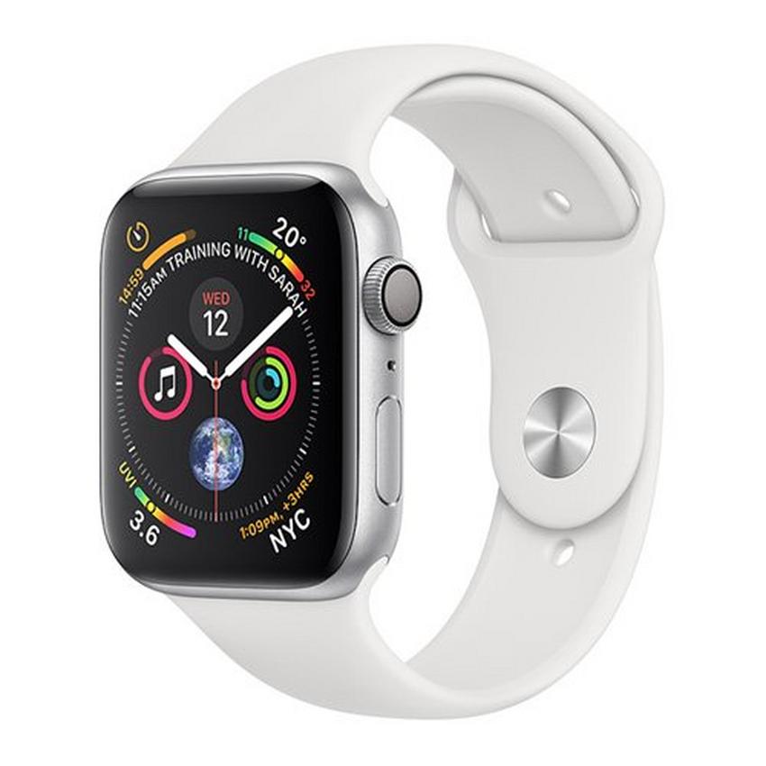 Apple Watch, Series GPS, 44mm Silver Aluminium Case with White