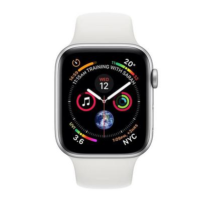 أبل ساعة الاصدار 4 مقاس 40 ملم جي بي اس إطار فضي اكسترا السعودية