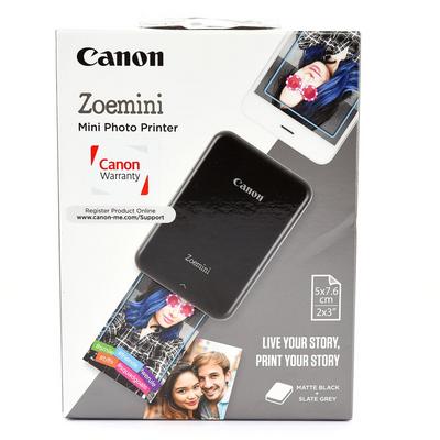 canon zoe mini photo printer pv 123 black