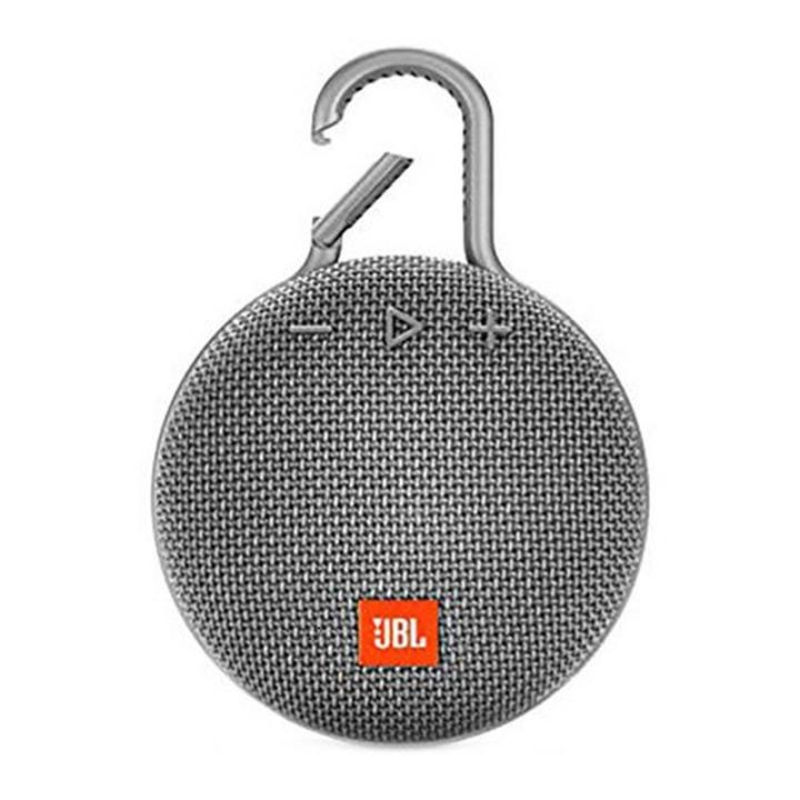 JBL Clip 3 Wireless and Bluetooth Speaker, Grey