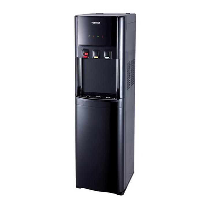 Toshiba Water Dispenser, Bottom Load, Floorstanding, ,3 Taps, 420W, Black