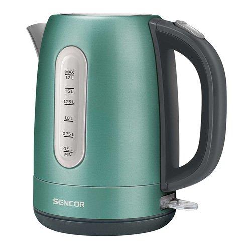 Sencor METALLIC 1.7L Electric Jug Kettle Steel 2150W Green 3