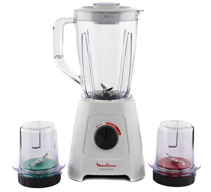 Moulinex Blendforce 2, 600W, 1.25-2L, 2peeds+Pulse, White - eXtra Saudi