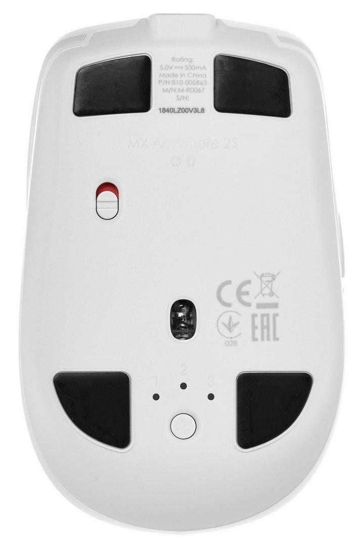 LOGITECH MX Anywhere 2S Bluetooth Mouse, Light Grey