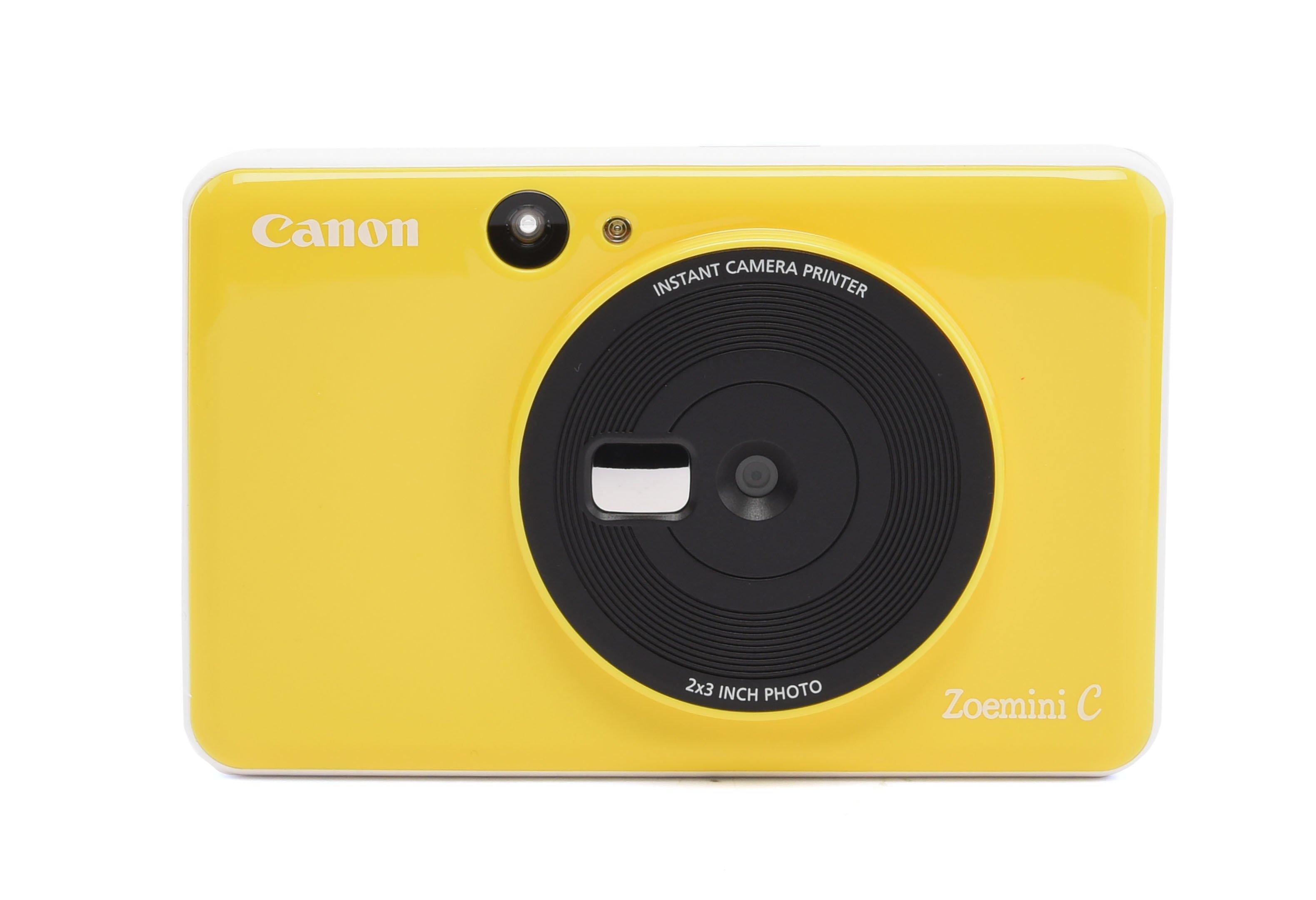 Illusion Forudsige chokolade Canon 5MP Zoemini C Instant Camera Printer,Bumble Bee Yellow - eXtra Saudi