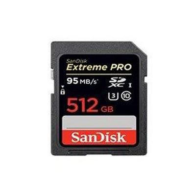 سانديسك بطاقة ذاكرة متوافقة مع كاميرات - بطاقات رقمية آمنة ذات سعة ممتدة - 512 جيجابايت SDSDXXY-512G-GN4IN