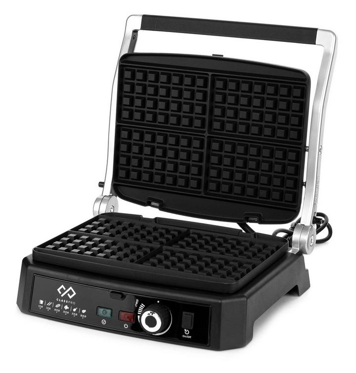 ClassPro 2 in 1 Grill and Waffle Maker  2000W