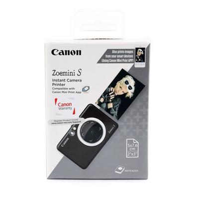 zoemini s mbk zoemini s 2 in 1 camera zink print technology matte black