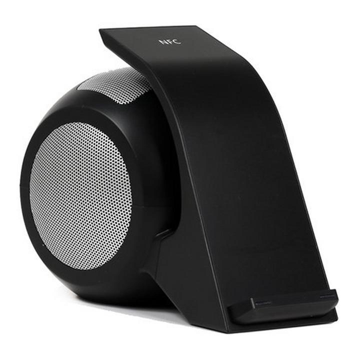 Kiwi Bluetooth Speaker and Qi Wireless Charger, Black