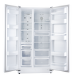 Daewoo Side by Side Refrigerator,14.8Cu.ft, Freezer 8.5Cu.ft, Inverter, White