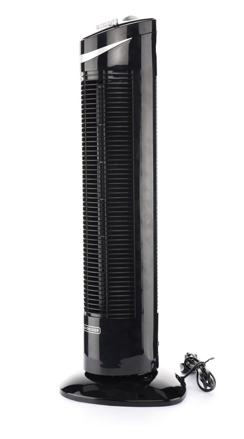 Black and Decker Tower Fan 50W, Black - eXtra Saudi