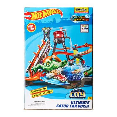 Ftb67 Hot Wheels Ultimate Gator Car Wash Playset New Diecast
