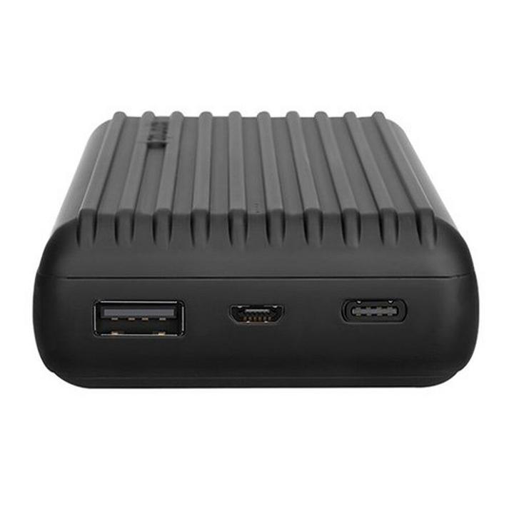 Promate Power Bank 20000mAh with Ergonomic Design, Black