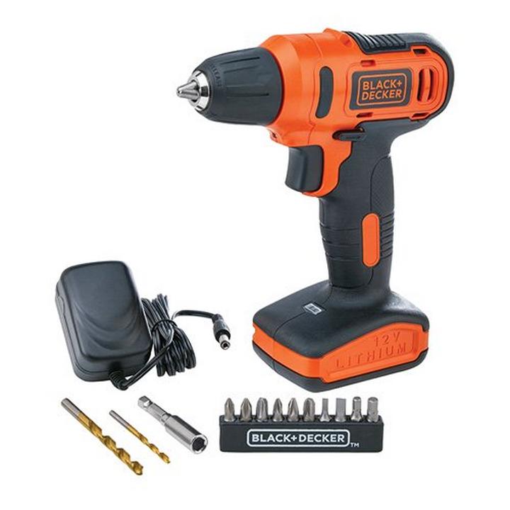 Black Decker LD12SP B5 12V Lithium Drill Drive Single Speed kit