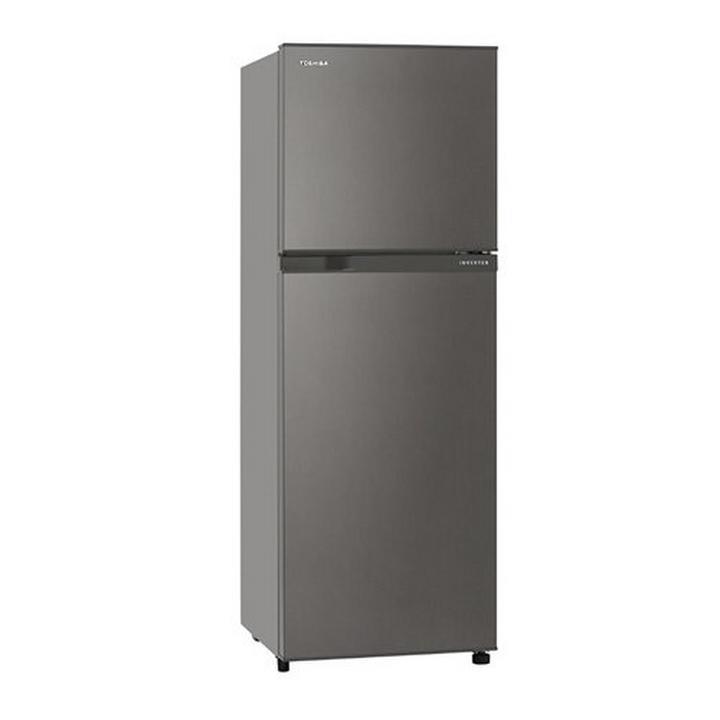 Toshiba 330.0L Fridge Top Mount Freezer Inverter Dark Silver