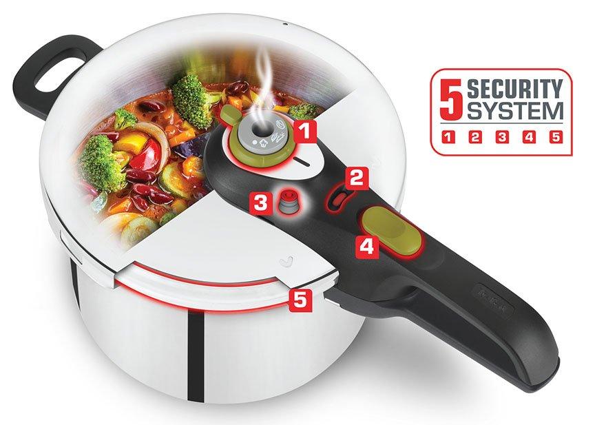 Tefal Authentique Secure 5 Neo 4L Pressure Cooker - P2534239