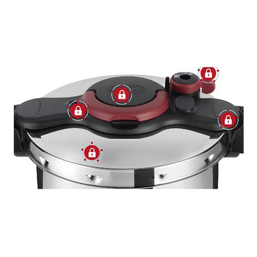 Tefal Clipso MEasy Pressure Cooker 6L. Stainless Steel eXtra