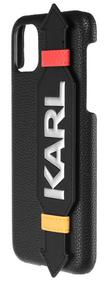 Karl Lagerfeld PU Hard Case with Strap iPhone 11 Pro Max,Black