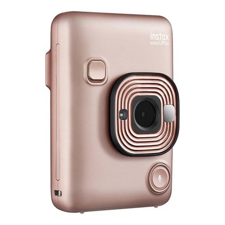 FUJIFILM INSTAX Mini LiPlay Hybrid Instant Camera, Blush Gold