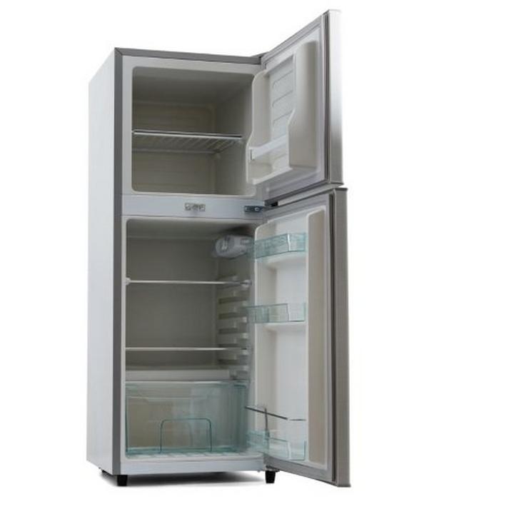 Nikai 200 L Double Door Refrigerator Silver