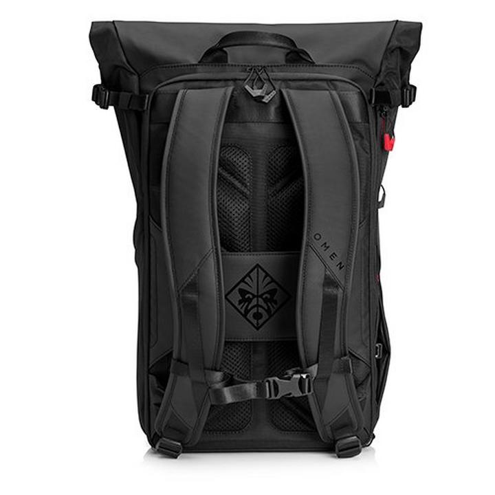 HP OMEN Transceptor 15 inch Rolltop Backpack Black eXtra