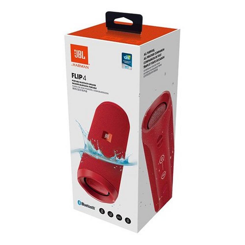 JBL Flip Waterproof Portable Bluetooth Speaker, Red eXtra
